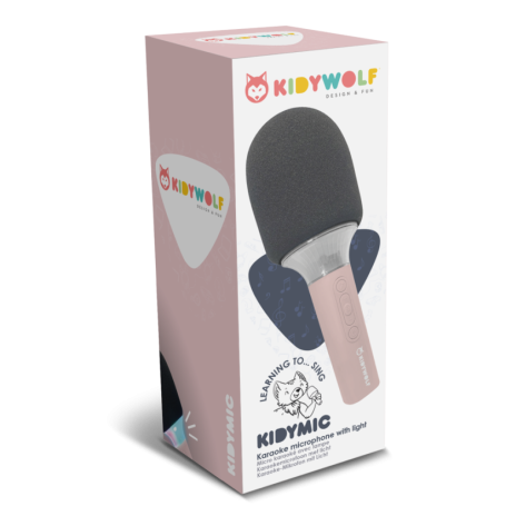 Micro karaoke Bluetooth KIDYMIC - pink