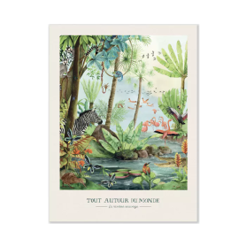 Poster The wild river 30x40cm - The moustaches