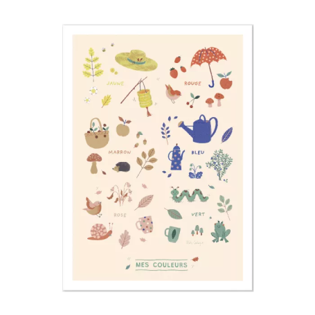 Affiche Couleurs 50x70cm - Pomme des bois