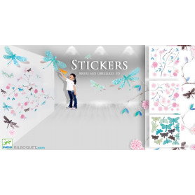 Stickers en volume Arbre aux libellules