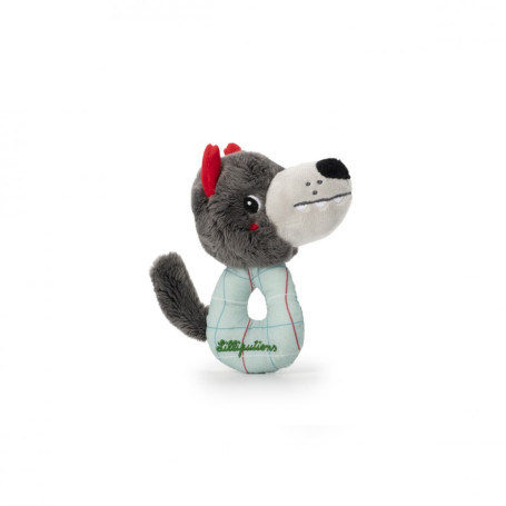 Mini Rattle - Louis the wolf