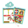 Set of 6 creative activities The cat and his friends