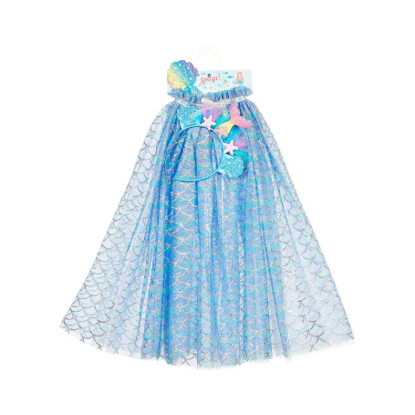Marlya Mermaid Cape + Tiara + Magic Wand
