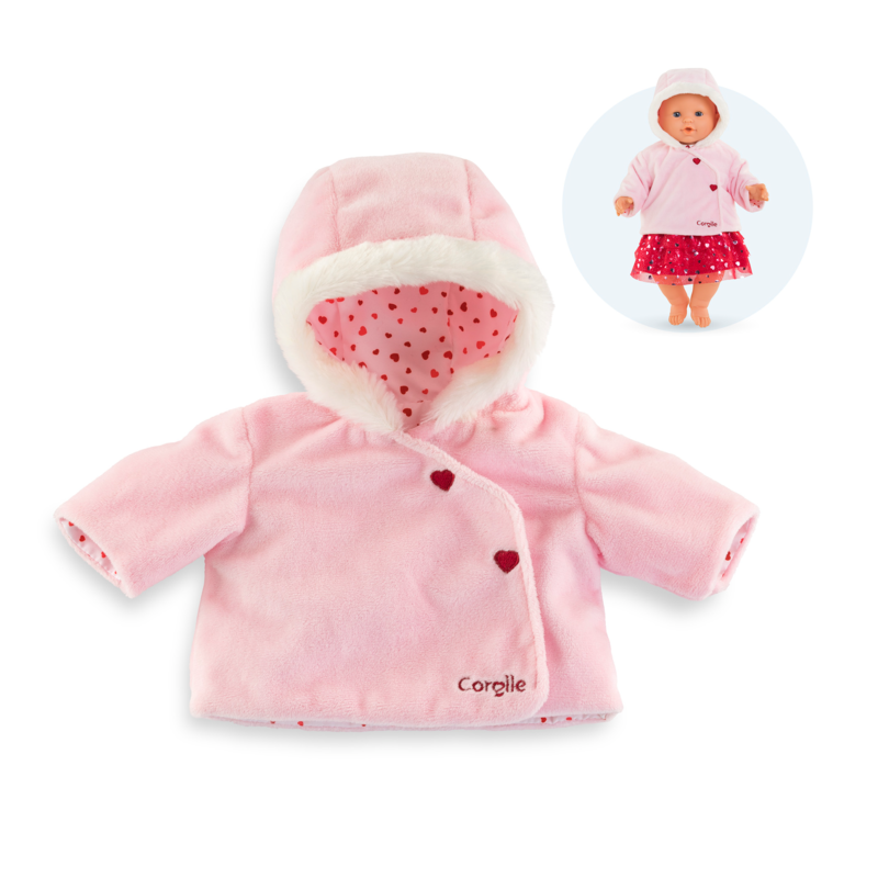 Corolle Manteau Pétales De Cœurs Pour Poupon 36 Cm Pas Cher
