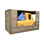 Camion Pompier Jaune Plastique Recyclé, jouet écoresponsable fabriqué en France".
