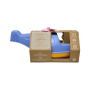Hélicoptère Modulable Bleu en Plastique Recyclé, jouet 2-en-1 Hélicoptère et Bateau".