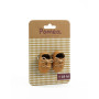 Brown Pomea shoes, 32 cm" doll accessory.