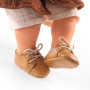 Brown Pomea shoes, 32 cm" doll accessory.