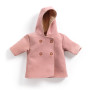 Pink Pomea hooded coat, winter clothing for dolls.