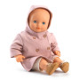 Pink Pomea hooded coat, winter clothing for dolls.