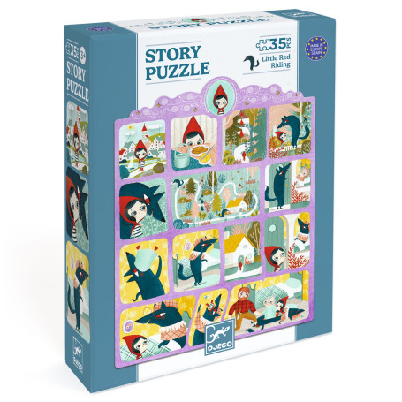 Story Puzzle 35 pieces - The Three Little Pigs - Djeco