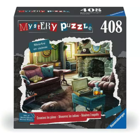 Puzzle Mystery 408 pièces - Meurtre en Cadeau - Ravensburger