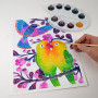 Aquarellum - Les Oiseaux s'envolent – Peignez sans dépasser et laissez parler votre créativité !