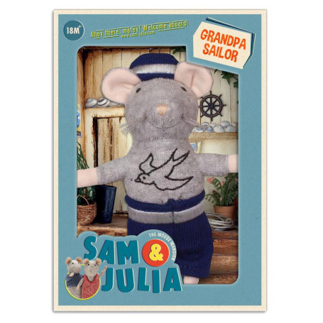 Grandfather Sailor Mouse Doll - Sam & Julia - The Old Sea Wolf