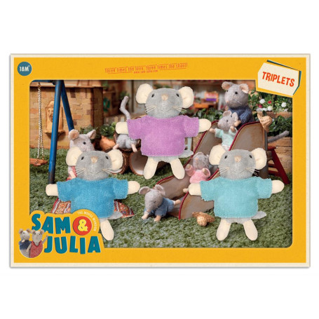 Triplet dolls - Sam & Julia - Sam's mischievous little brothers and sister!