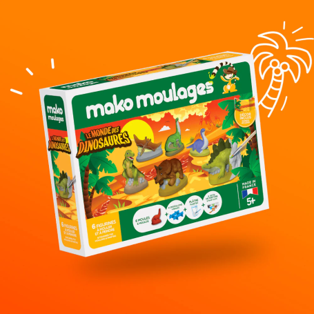 Coffret 6 Moules - Le Monde des Dinosaures – Mako