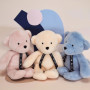 Ours 23 cm Bleu – Le doudou parfait pour des câlins tout doux !