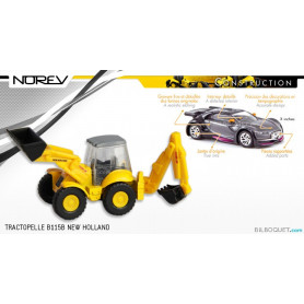 Tractopelle NEW HOLLAND B 115.B - Norev Construction