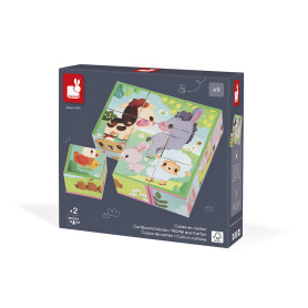 9 Cubes Animaux de la Ferme - Jeu d’éveil