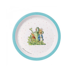 Blue baby plate Ø18cm - Peter Rabbit