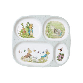 4-compartment tray - Peter Rabbit