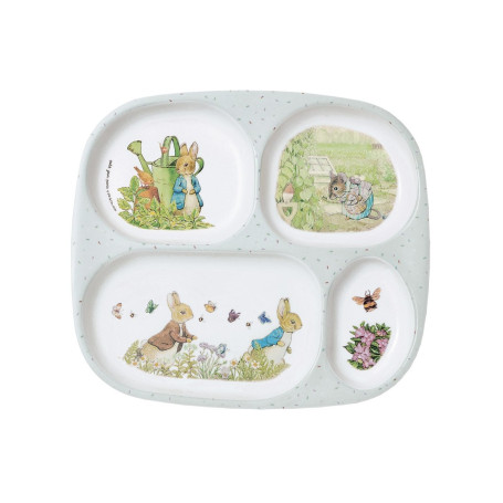 4-compartment tray - Peter Rabbit