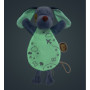 Flat phosphorescent soft toy - Jules the dog
