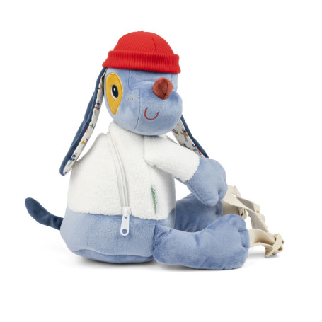 Jules the dog soft backpack