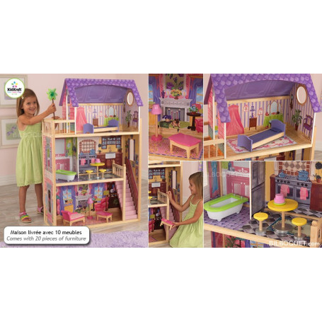 Maison de poupées KAYLA avec meubles