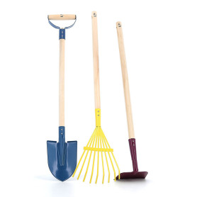 Kids’ Wooden Gardening Set – 3 Large Tools + Accessories – Vilac