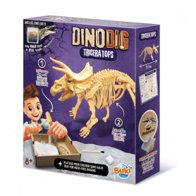 Dino Dig Triceratops Buki – Squelette à déterrer