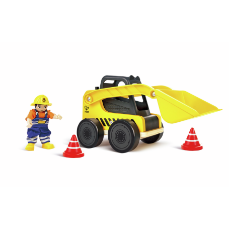 Hape Wooden Bulldozer – Realistic construction vehicle toy