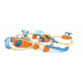 Hape XL Space Mission Train Set – Large wooden track