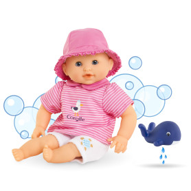 Poupon Bébé Bain Océane – Corolle 30 cm avec baleine de bain