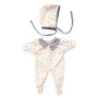 Paloma – Velour Pyjamas and Bonnet for 28–34 cm dolls