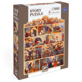 King Arthur – Puzzle Story 100 pcs by Djeco