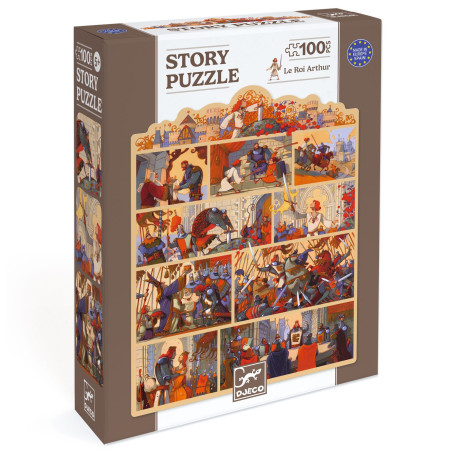 King Arthur – Puzzle Story 100 pcs by Djeco