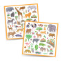 Stickers Kenya – 160 autocollants d’animaux d’Afrique Djeco