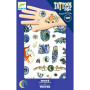 Reflets de nuit – Glow-in-the-Dark Temporary Tattoos for Kids by Djeco