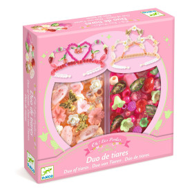 Duo de tiares roses à créer – Djeco dès 6 ans