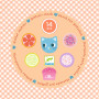 Kitty Tea Party – Wooden Pretend Play Set by Djeco
