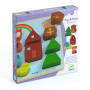 Puzz & Match Rainbow – Puzzle bois Djeco dès 18 mois