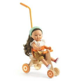 Djeco Pomea Doll Tricycle – With Adjustable Safety Strap