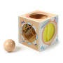 Djeco BabyBox – Wooden Sensory Peekaboo Box
