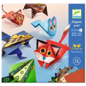 Jumping Animal Origami – Djeco – Creative Folding Kit for Kids Age 6+