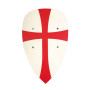 Kids’ Templar Shield 30x50 cm – Red Cross on White