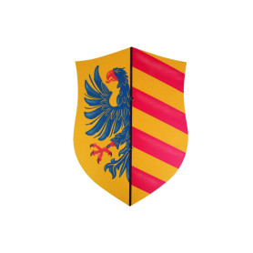 Lancelot Kids Shield 33x45 cm – Blue Eagle Crest – Medieval Roleplay