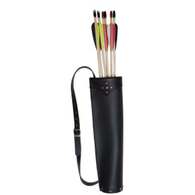 40 cm Quiver for Long Arrows – Faux Leather & Genuine Leather