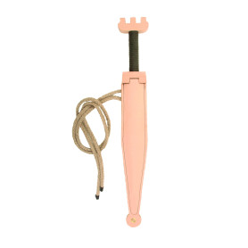 Ulrich Celtic Wooden Dagger – Real Leather Sheath – Medieval Toy