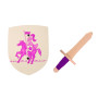 Set Bouclier+ épee rose Amalia